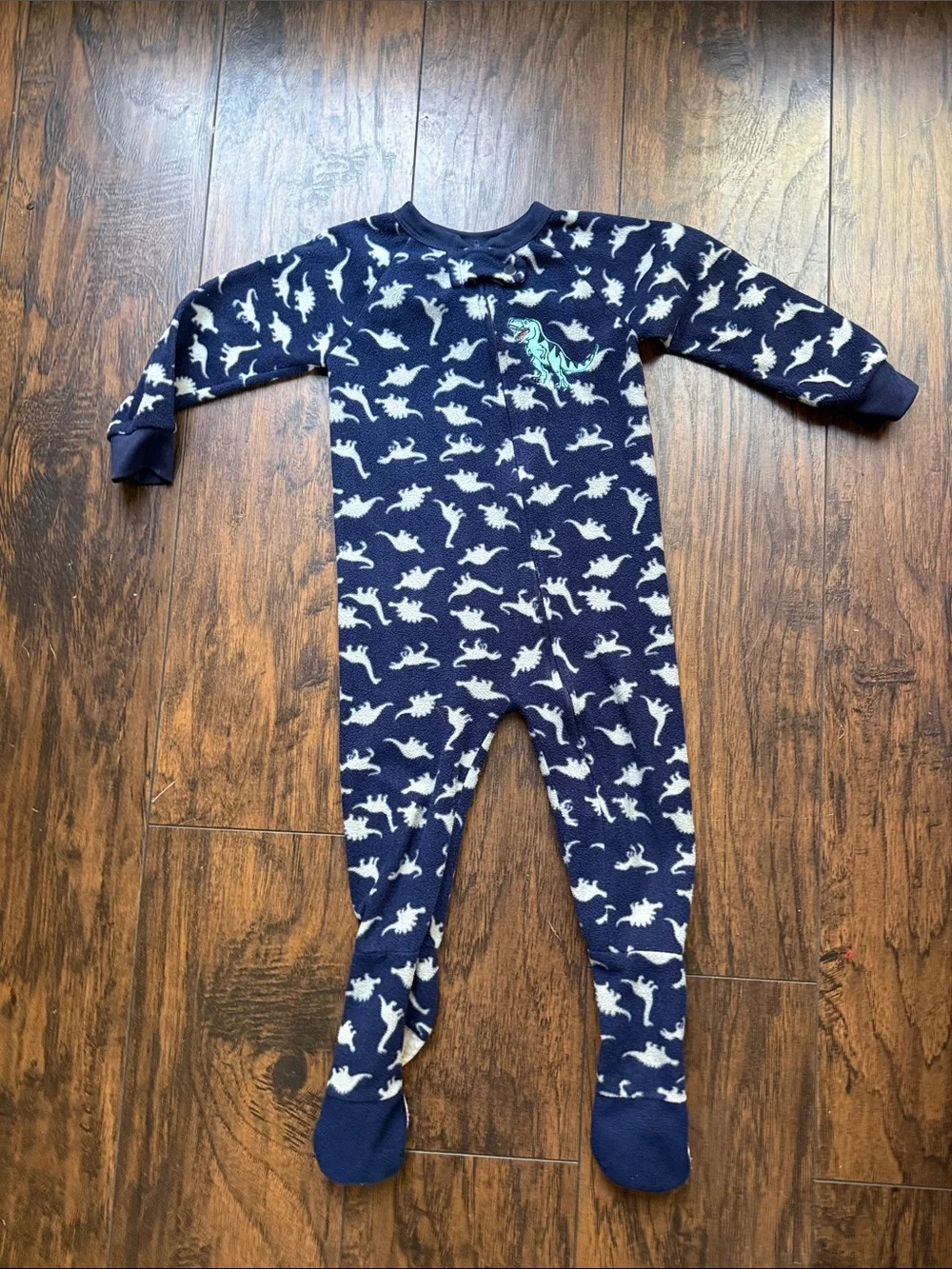 Dinosaurs footed onesie pajama